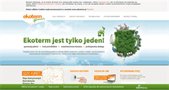 Desktop Screenshot of ekoterm.pl